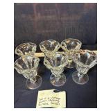 Set of 6 Anchor Hocking Sundae Glasses