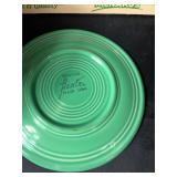 Vintage fiestaware teacup saucers/bread plates