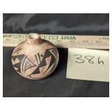 Native American Artisan pottery, signed EAY Navajo