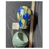 Vintage mixed pottery vases