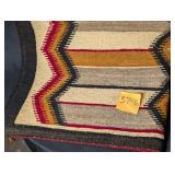 Vintage wool Navajo saddle blanket
