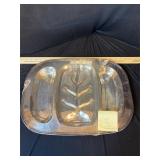 VTG SIlver Divided Tray