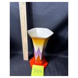 Vintage Ditmar Urbach Skyscraper Flame vase