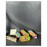 Lot of 5 vintage tin lithograph noise makers