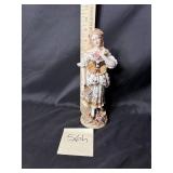 VTG Victorian capodimonte porcelain lady figurine