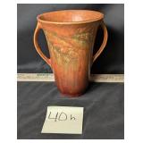 Vintage Roseville pottery, leaves motif