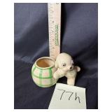 Vintage occupied Japan ceramic pug planter