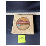 Curtis Haefer pottery stoneware, landscape