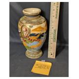 Vintage Japanese Satsuma moriage vase