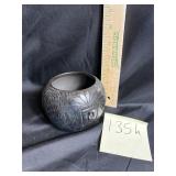 Cherokee bigmeat blackware pottery bowl