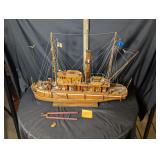 Shenandoah river trawler vintage scale model ship