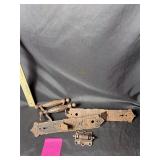 Antique RE ornate bronze door hardware