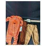 Halloween and Courdoray pants 6-12m