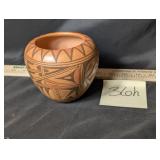 Native American Hopi Artisan pottery, signed