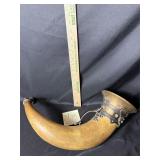 Antique European trophy drinking horn