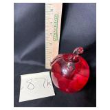 Vintage St. Clair apple blown glass paperweight