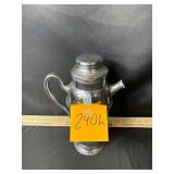 Vintage MCM chrome screw cap pitcher