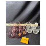 Vintage Libbey Metropolitan Plum pink glass, etc
