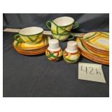 Vintage Vernon Kilns ceramic dishes, teacups