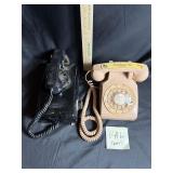 Pair of vtg rotary phones, Western Electric