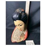VTG Japanese geisha woman bust