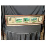 Vintage amen corner golfing shadow box
