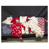Baby Onesies Christmas/Winter, Flannel 6m-12m