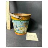 Vintage tin lithograph beach sand pail