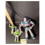 Vintage Disney toy story buzz lightyear figures