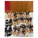 Large Lot of New Bebe Sandals