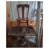 Vintage table and chair