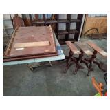 wooden table pedestal bases turned columns legs