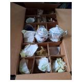 Antique porcelain decorative serving pieces