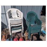 Mixed Plastic Lawn Chairs