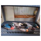 Hand-carved/hand-painted wooden duck figurines