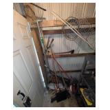 Yard tools and brooms
