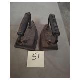 Antique cast iron sad iron