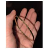 14kt Gold Thin Bangle Bracelet