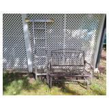 Ladder and metal glider