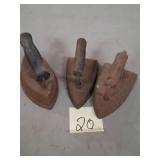 Antique cast-iron sad iron smoothing iron