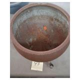 Vintage cast iron cauldron