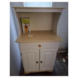 Rolling microwave cart