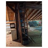 Vintage wooden ladders