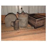 Antique/vintage metal gas and oil cans