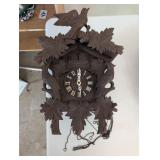 vintage carved wooden Black Forest cuckoo clock