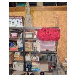 Utility shelf with contents