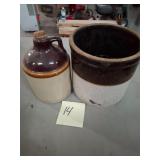 Vintage two-tone stoneware