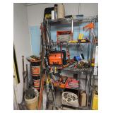 Contents of shelf, tools