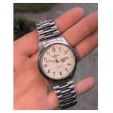 silver-tone Armitron quartz watch