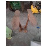 Vintage cast iron cobblerï¿½s shoe stands